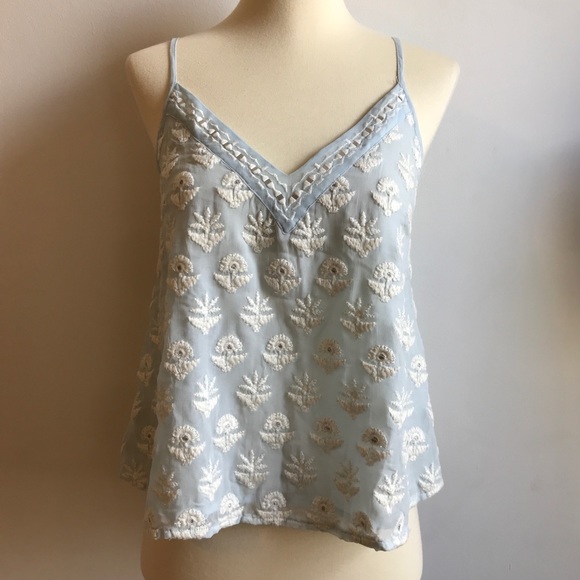 Anthropologie Tops - NWOT Leifsdottir Embroidered Swing Tank